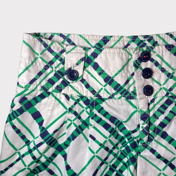 Anthropologie Womens hei hei Shorts Size 0 Multicolor Green White Geometric - Picture 3 of 16
